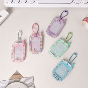 <b>Custom</b> Photo Keychains for Students, Fashion Acrylic ID Keyring with Letterpress Printing, PVC <b>Keychain</b> for Business Gift - Product Image 3