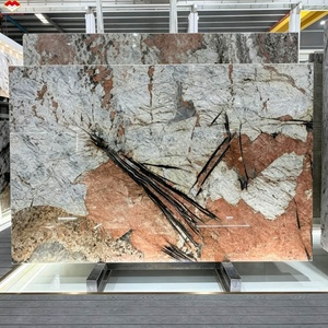 Mesa de Comedor Moderna de Lujo en Cuarzo Patagonia Rosa Pandora de 18 mm de Grosor, Impermeable, Pulida y con Resina, para <span class=keywords><strong>Hotel</strong></span>, Villa o Apartamento - Product Image 1