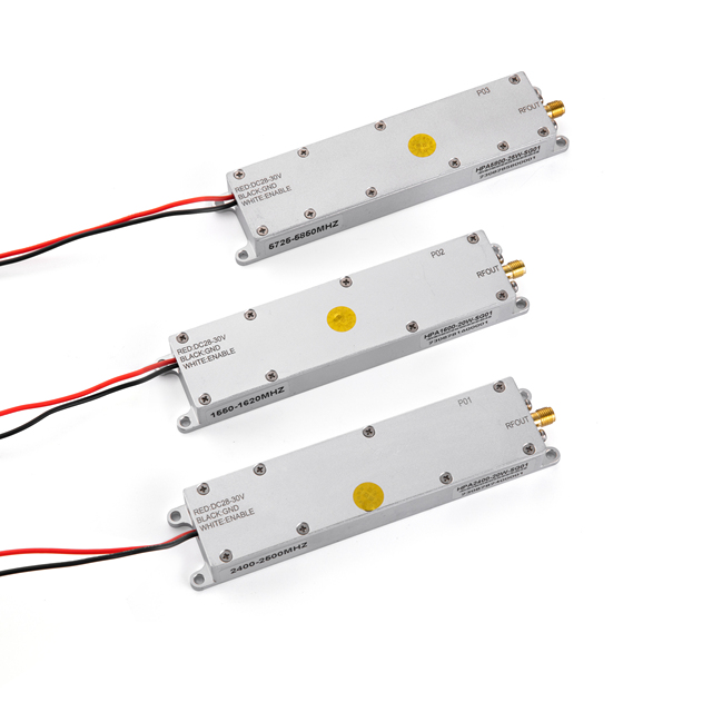 Customizable Anti Unmanned Aerial Vehicle 20W 400-1200MHz Wide Band Power Amplifier GaN FPV RF Module with SMA Connector 28V