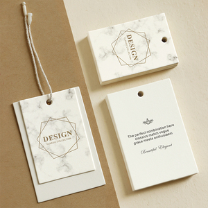 Venta caliente etiqueta colgante personalizada diseño personalizado impresión ropa papel etiquetas colgantes con logotipo - Product Image 3