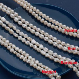قلادة من اللؤلؤ بتصميم كلاسيكي مصنوع يدويًا رخيص مخصص من اللؤلؤ لؤلؤ المياه العذبة الأبيض الطبيعي بأحجام متعددة مع سلسلة من الخرز المشبك - Product Image 4