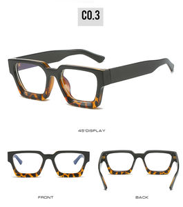 PSTY174女性のための新しいファッションスクエア眼鏡フレーム男性アンチブルーライト光学メガネ処方眼鏡眼鏡 - Product Image 6