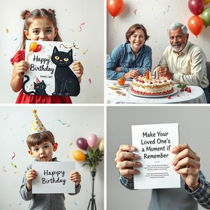 <span class=keywords><strong>Carte</strong></span> d'anniversaire amusante et festive pour les <span class=keywords><strong>amoureux</strong></span> des chats avec conception de bougies soufflantes pour femmes hommes mamans papas - Product Image 2