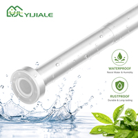 YIJIALE 20Y Barra de tensión de acero al carbono resistente de 25 mm y 1.1-1.9 m, antirrobo, sin herramientas, extraíble, para ducha en el baño