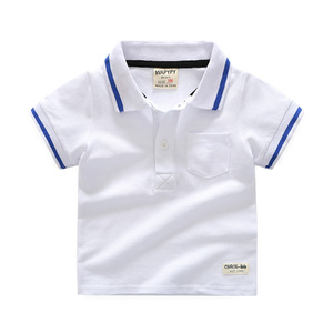 Proveedor Chino, Se Busca Distribuidor de Productos Nuevos, Camiseta Polo de Algodón Informal con Cuello Redondo para Niños, Verano, Tailandia - Product Image 5