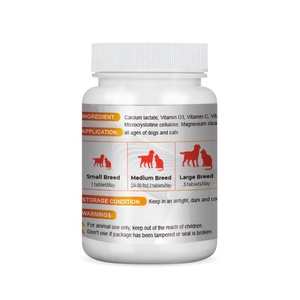 Tabletas masticables 200, suplemento de calcio para mascotas, promueve la salud de los huesos de los perros y la tasa de crecimiento de los cachorros - Product Image 1