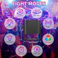 Wuzstar Nouvelle Lumière Stroboscopique de Fête du Nouvel An à Activation Sonore, 72 Motifs, Télécommande pour DJ, Scène, Maison, Mariage, Karaoké et Fêtes