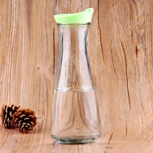 Jarra de Vidrio Transparente de Boca Ancha de 1000 ml para Té, Agua Fría, Leche - Product Image 3
