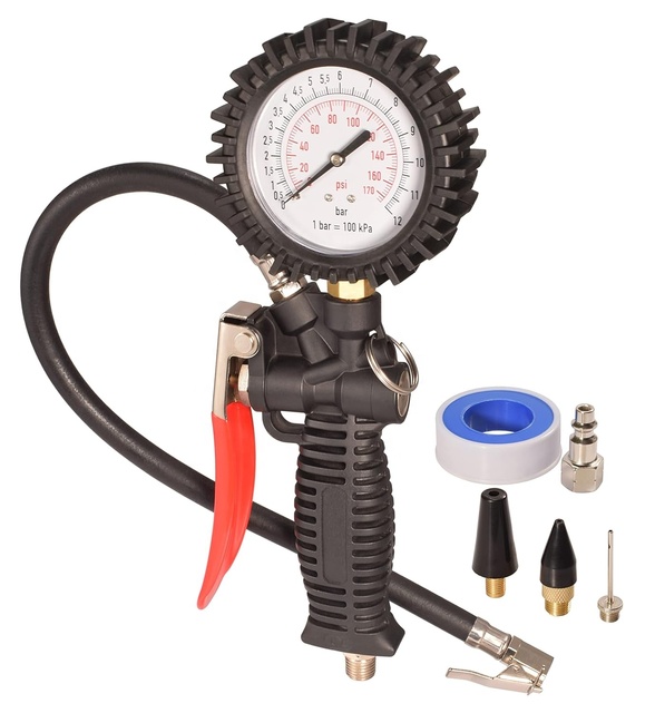 Heavy Duty Tyre Inflator Gauge Automatic Digital Air Tire Inflator Pressure Gun for Bus Motorbike