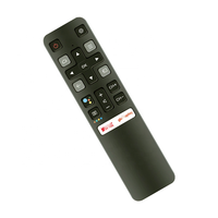 Télécommande vocale RCU Hostrong Factory OEM ODM RC802V FLR3 pour téléviseurs LED LCD intelligents 75S434, prise en charge de la personnalisation