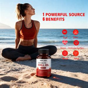 Özel etiket 2000Mg yumuşak jel kapsüller yetişkinler için saf doğal antarktika kril yağ takviyesi toplu takviyesi - Product Image 4