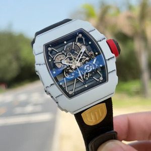 2026 New Luxury White Carbon Fiber 3501 Top-quality <b>Skeletonized</b> Tourbillon <b>Automatic</b> Mechanical Men's <b>Watch</b> - Product Image 1