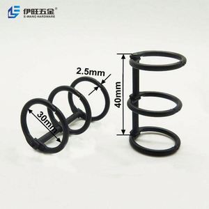 YIWANG Metal Negro 30mm Notebook Book Ring Clips para Paper File Notebook - Product Image 3