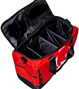 Bolsa de lona de mano atlética roja duradera de primera calidad, bolsa de zapatos de 16 pulgadas para deportes de viaje, gimnasio, escapadas de fin de semana - Product Image 2