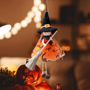Bambole <span class=keywords><strong>Strega</strong></span> da Appendere, Decorazioni Spaventose di Halloween, Fantasmi Volanti, Ornamenti Fai-da-Te per Feste di Halloween - Product Image 4