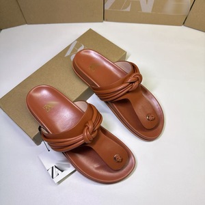 <span class=keywords><strong>Sandali</strong></span> piatti casual da <span class=keywords><strong>donna</strong></span> in tinta unita, comodi, stile francese, per l'estate, da spiaggia, con punta a punta, traspiranti, taglie grandi - Product Image 4