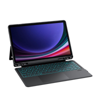 Keyboard Tablet Tipis Baru yang Dapat Dilepas dan Diputar dengan Keyboard Terpisah, Rotasi 360° & Slot Pena untuk Samsung Galaxy Tab S9 Ultra 14.6"