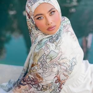 2024 femmes mode extensible <span class=keywords><strong>Turban</strong></span> tête Wrap bande ethnique cheveux couverture pour sommeil ou <span class=keywords><strong>chimio</strong></span> Chic écharpe châle Style - Product Image 3