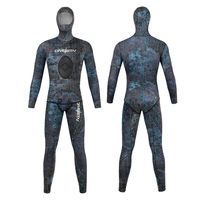 DIVESTAR pakaian basah Titanium kualitas tinggi, baju selam dengan Hoodie 3mm 5mm Neoprene hangat tahan air