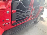 Spedking JK/JL 2/4, demi-porte en tube d'acier avec miroirs pour jeep wrangler