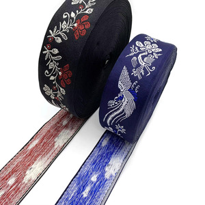 Nhà máy tùy chỉnh 4.5cm phong cách dân tộc đầy màu sắc mềm <span class=keywords><strong>Jacquard</strong></span> Webbing cho phụ kiện quần áo - Product Image 5