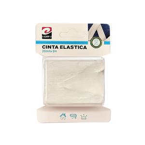 Nastro elastico Erpsl 20mmx2m bianco, 24 pezzi per confezione, per artigianato e cucito - Product Image 1