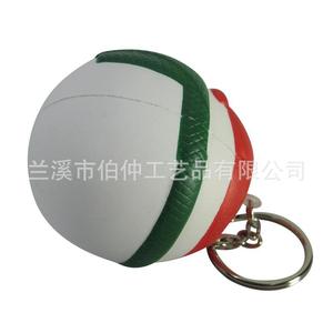 Pu Snowman Keychain White Plastic <b>Stress</b> Relief Ball Zinc Alloy <b>Ring</b> Promotional Gift - Product Image 5