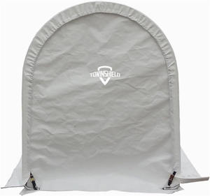 Heavy Duty 10 'X 16' Portable Garage Stockage Tente Blanc Anti-UV PE Auvent Couverture En Acier <span class=keywords><strong>De</strong></span> Voiture Parking Vélo Abri <span class=keywords><strong>Jardin</strong></span> Direct - Product Image 3