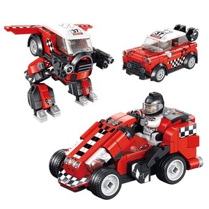 Robot deformation racing 3 in 1 set <span class=keywords><strong>puzzle</strong></span> Toddler rc legoes car models diy construction blocks - Product Image 2