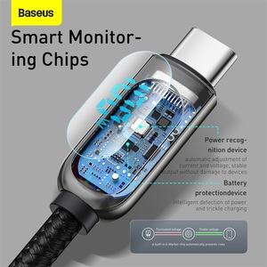 Cho Ba seus hiển thị nhanh chóng sạc cáp dữ liệu <span class=keywords><strong>USB</strong></span> 66W Type-C để Loại-C 100W sạc cáp - Product Image 3