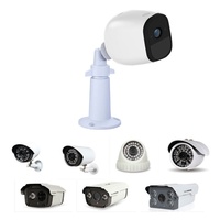 Soporte de Montaje Ajustable de Aleación de Aluminio para Cámara de Seguridad, Soporte Giratorio e Inclinable para Pared o Techo, para Cámara CCTV Exterior Tipo Bala