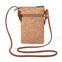 Venta al por mayor personalizada Bolso bandolera mini de corcho Patrón mandala Correa ajustable Bolso para móvil para mujer Bols