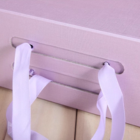Boîte cadeau en carton rigide avec fermeture magnétique de luxe, personnalisée avec logo en or, en gros, couleur violette, pour emballer des vêtements