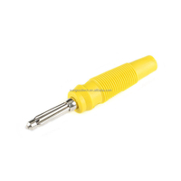 Cuivre pur plaqué or sans soudure 32A connecteur haute tension haute intensité 4mm fiche banane manchon en caoutchouc souple tête banane 7Pin