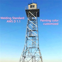 Tour de surveillance en acier Q355 de technologie professionnelle pour la surveillance des incendies forestiers et des sites de sécurité
