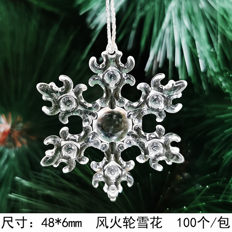 เกล็ดหิมะ transparent-48mm ไฟ