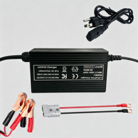 Chargeur intelligent LiFePO4 12V (14,6V) 40A, alimentation directe usine, charge rapide AC-DC 50A, prise M8 pour batteries LiFePO4 12,8V, certifié CE FCC