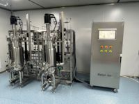 Tanque de Fermentación, Biorreactor, Fermentador Microbiano, Línea de Producción, Bomba, Control PLC, Acero Inoxidable 316L, China