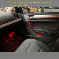 Pour Volkswagen Golf 7/7.5 2014-2021 : Amélioration de l'éclairage intérieur de voiture, accessoires automobiles, bande de garniture 1:1, lumière d'ambiance