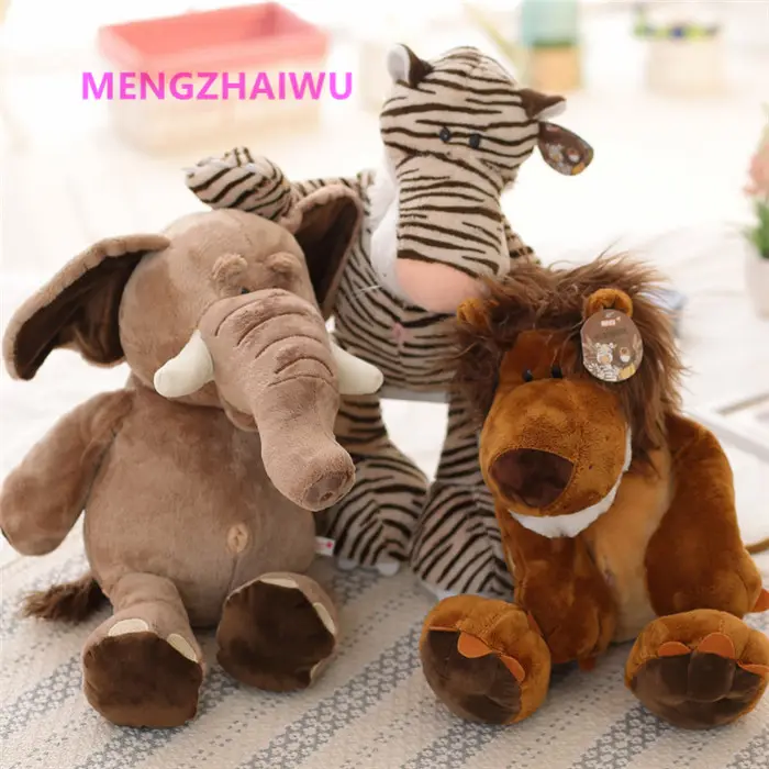 Boneka Binatang Mainan Seri Hutan Hewan Disesuaikan Boneka Hadiah Anak-anak 15/20 Cm Lucu Gajah Mainan Mewah