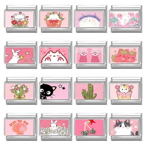 Accesorios para Correas de Reloj de Acero Inoxidable, Diseño Animal en Tonos Rosados, Compatibles con la Normativa de la UE, Pulsera Versátil - Product Image 4
