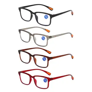 Pronto prezzo all'ingrosso occhiali da lettura plastica donna uomo moda alla moda prescrizione lettore economico