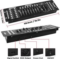 U'King Mini Operator DMX192 Contrôleur de lumière de canal de contrôle Console DMX 512 Contrôleur d'éclairage de scène