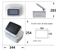Coque de bureau moulée par injection ABS sur mesure pour équipement médical et esthétique, conception en deux parties, conforme RoHS
