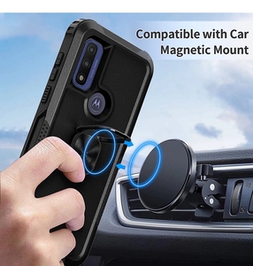 3 in 1 Hybrid <strong>Phone</strong> <strong>Cases</strong> Holder Ring Shockproof <strong>Phone</strong> <strong>Case</strong> for Motorola Moto G Pure Power 2022 Back Cover Protection <strong>Cell</strong> <strong>Phone</strong> - Product Image 6