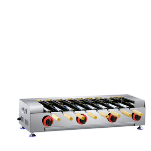 Machine à gâteaux de cheminée hongrois au gaz commercial, en acier inoxydable, température réglable, four à Kurtos Kalacs pour stand de nourriture de rue - Product Image 1