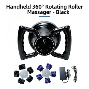 Masajeador Corporal Portátil de 5 Rodillos Giratorios con Cabezales de Masaje Intercambiables para Abdomen, Glúteos, Piernas y Relajación Muscular, Equipo de Spa - Product Image 4