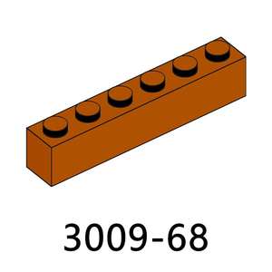 MOOXI 100g/Sac N°3009 Briques en plastique 1 X 6 Tube inférieur Blocs de construction Figurines Modèle Compatible Grandes Marques Jouets Unisexe pour Enfants - Product Image 1