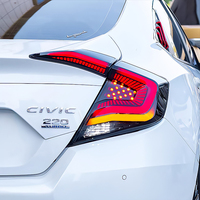 For Honda for Civic 10th Generation 2017-2020 LED Tail Light New Dynamic Signal Reverse Rear DRL with Dynamic Accessories Red
