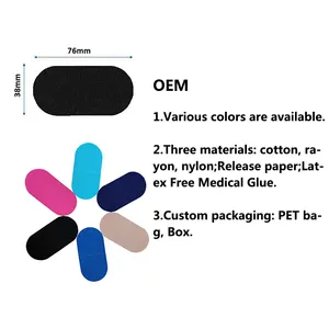 OEM/ODM Anti Snoring Nose Strips Breathe Latex Free Nasal Strips Soft Bamboo Silk Cotton Black Mouth Tape for Sleeping